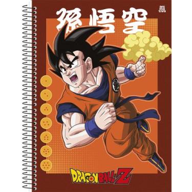 Imagem de Caderno Universitário 1M Espiral Capa Dura 80fls Dragon Ball, Azul