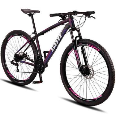 Imagem de Bicicleta Aro 29 Alumínio Gott 21v Traseiro Shimano X-Treme, Rosa, Lil