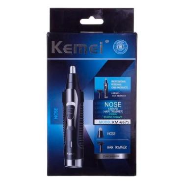 Imagem de Máquina 2 em 1 Bivolt Para Depilação De Nariz Barba Axilas - Kemei, Bi