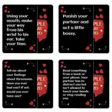 Imagem de Jogo de cartas Couples Truth or Dare Romantic 50 Cards