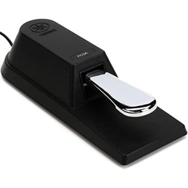 Imagem de Yamaha Pedal de apoio estilo piano com meia pedalada para teclados, sintetizadores, pianos de palco, pianos e teclados digitais, cabo de 1,8 m, plugue de 0,6 cm FC3A