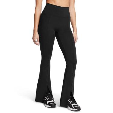 Imagem de Calça Flare de Treino Under Armour Meridian Kick Feminina G Preto-Feminino