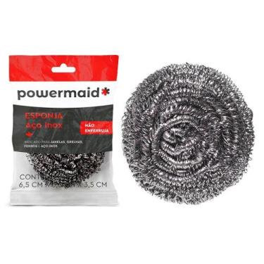 Imagem de Esponja Inox para Limpeza Pesada - Powermaid
