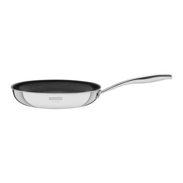 Imagem de Frigideira Grano Antiaderente em Aço Inox 26CM 2,2L para Fogão a Gás, Elétrico e Induçã...