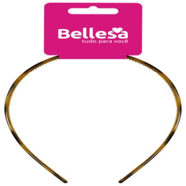 Imagem de Tiara de Cabelo Estampa Onça Fina Bellesa Acessório Feminino em Tecido