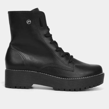 Imagem de Coturno Estiloso Casual Feminino Via Marte 23608-01, Preto, 35