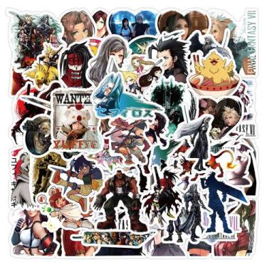 Imagem de Adesivos Finals Fantasy Anime 60 peças de PVC impermeáveis e à prova d