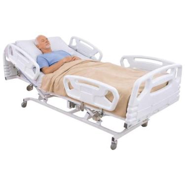 Imagem de Cama Hospitalar Motorizada 6 Movimentos com Colchão Regulagem de Altur