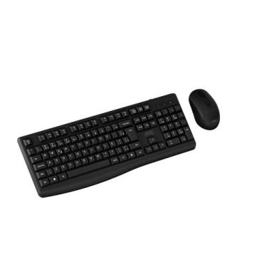 Imagem de Kit Teclado e Mouse AOC Wireless Set, 2.4G, Preto - KM310 BK