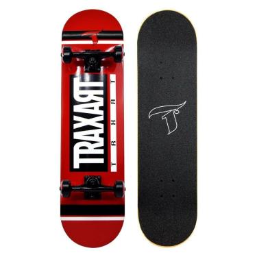 Imagem de Skate Traxart Profissional Red TRXRT DZ-296-Unissex
