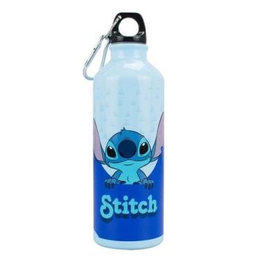 Imagem de Garrafa alumínio azul stitch 500ml - disney