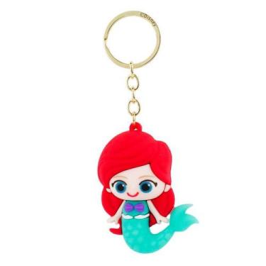 Imagem de Chaveiro pequena sereia ariel silicone 6.5cm - disney