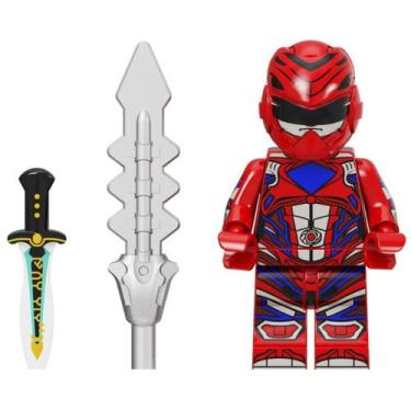 Imagem de Bonecos power rangers blocos de montar - BLOCO DE MONTAR, VERMELHO