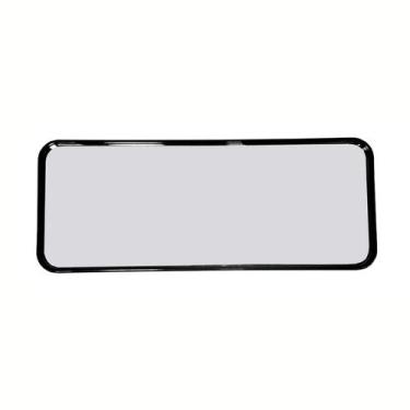 Imagem de Bandeja Plástica com Espelho 30x11,8x1,5cm Retangular - FWB, Preta