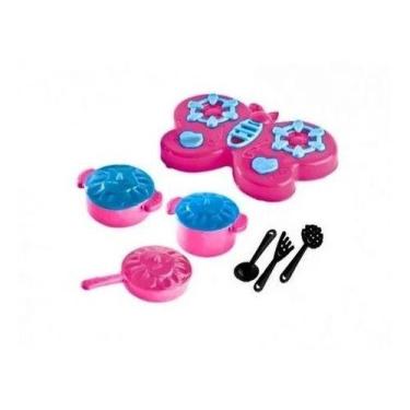 Imagem de Cozinha Infantil Completa Kit Brinquedo Fogão Criança Menina - Brinque