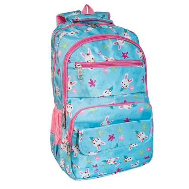 Imagem de Mochila Bolsa Feminina Escolar Bunny Kawaii Fofa Impermeável - KLIZZ, 