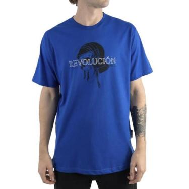 Imagem de Camiseta MCD Revolucion Caveira WT23 Masculina Azul Colombia, GG, Blue