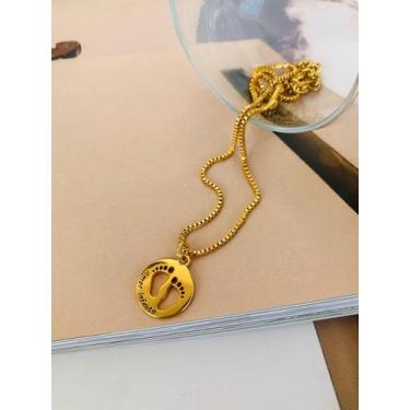 Imagem de Colares Semi Joia pingente filhos amor infinito Ouro e Prata - dondoca