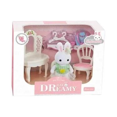 Imagem de Conjunto De Móveis Para Mini Casa De Bonecas Família Coelho, Acessório