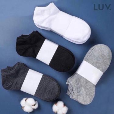 Imagem de Kit 24 Pares Meia Soquete Unissex Masculino Feminino - Universal, 24 P