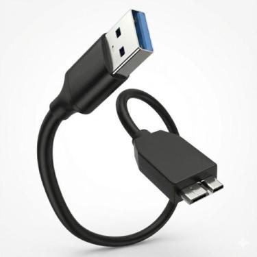 Imagem de Cabo Para HD Externo USB 3.0 Alta Velocidade 5Gbps Compatível Samsung 