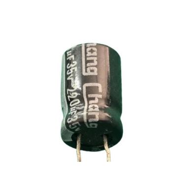 Imagem de 50x Capacitor Eletrolico 220uf/35v 85º 8x12mm Chang