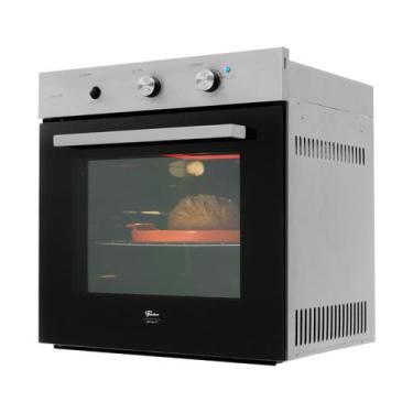 Imagem de Forno a Gás de Embutir Fischer Infinity 78 litros com Grill PRETO 127V