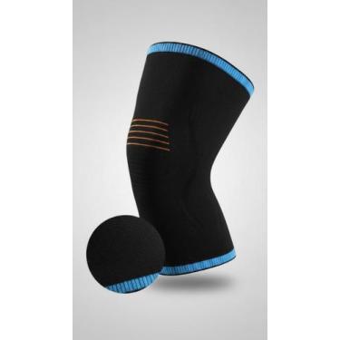 Imagem de Joelheira Compressão Esportiva Alívio Dor Azul G - Congratulations Sto