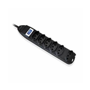 Imagem de Filtro de Linha 6 Tomadas Linear Preto Multilaser WI221