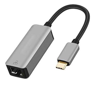 Imagem de Adaptador Ethernet USB-C Gigabite 1000/100Mbps Versátil - HDMatters