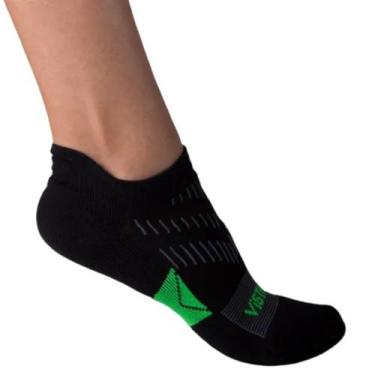 Imagem de Meia Vistho Cano Curto Running, Preto, 33-38