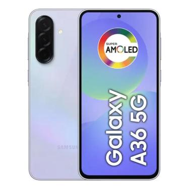 Imagem de Smartphone Samsung Galaxy A36 5G 6GB RAM 128GB 50MP Tela 6.7 Super AMOLED Violeta