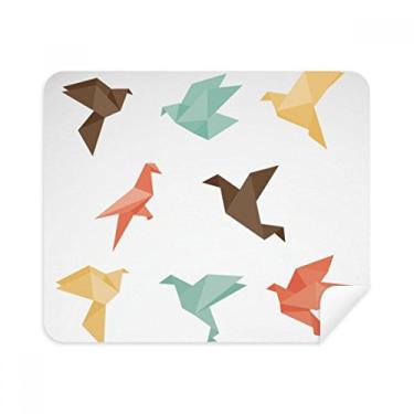 Imagem de Pano de limpeza colorido com padrão de origem pássaro 2 peças de tecido de camurça