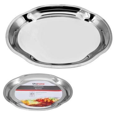 Imagem de Travessa Oval em Aço Inox 51 cm Uny Home