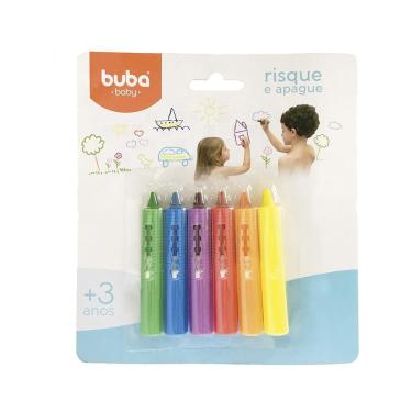 Imagem de Risque E Apague Para Banho Buba Colorido 3+ - 7473