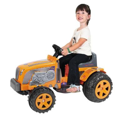 Imagem de Mini Trator Elétrico Infantil Fazendeiro Country Amarelo 6V