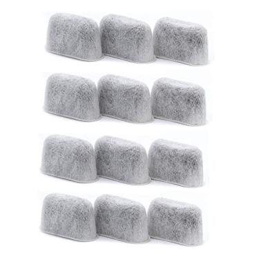 Imagem de Filtro de água de carvão ativado compatível com Cuisinart – Ajuste universal para todas as cafeteiras Cuisinart e Braun – Gosto puro e refrescante (pacote com 12)