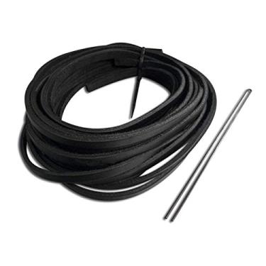 Imagem de Rawlings | Pacote de luva de renda | Beisebol/softbol | Cadarços padrão de 0,9 cm x 182 cm com ferramenta | Preto