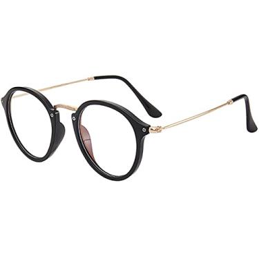 Imagem de Óculos de sol redondos de moda femininos óculos de sol femininos óculos de sol femininos/homens vintage óculos de sol, preto, t, como imagem
