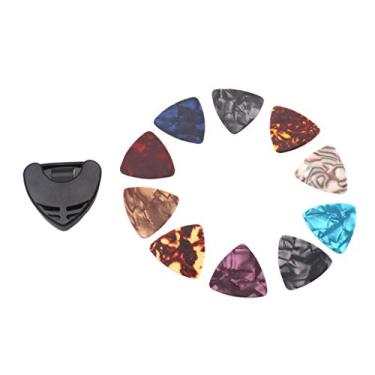 Imagem de Newmind Porta-palhetas com 10 peças Conjunto de palhetas coloridas para peças de guitarra Presentes para artistas