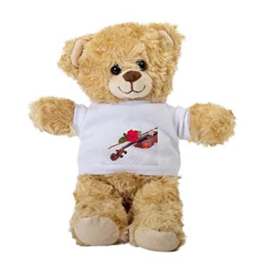 Imagem de Viola Teddy Bear, Viola Gift Stuffed Animal, Plush Teddy Bear with Tee, Welcoming Baby Gift, Gift for Her, Gift for Newborn, Cute Birthday Basket Idea