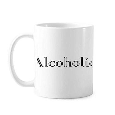 Imagem de Palavra estilosa álcool Art Deco presente caneca moderna cerâmica xícara de café porcelana louça