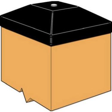 Imagem de Simpson Strong Tie DPPC4BK Capa decorativa de plástico preto