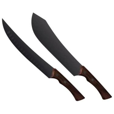 Imagem de Faca Tramontina Butcher Churrasco Black Inox 10 Cabo Madeira