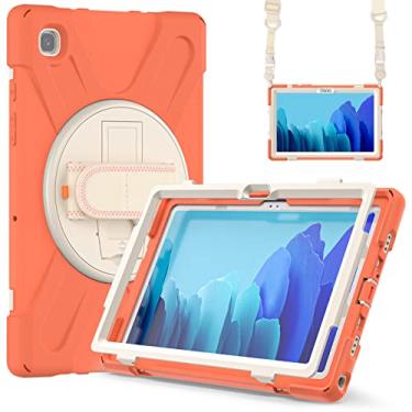 Imagem de ORIbox Corsair Capa para Samsung Galaxy Tab A7 [10,4 polegadas], proteção resistente e resistente, amortecedor 3 em 1 à prova de choque com suporte de 360 °/alça de mão