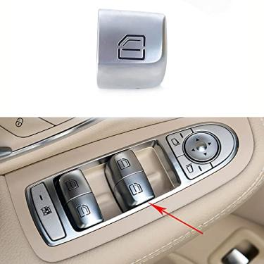 Imagem de JESYMBX Para Mercedes Benz Classe C W205 C180 C200 C260 C300 C63 W204 2015-2021 Botão de tampa de chave de interruptor de elevação de janela