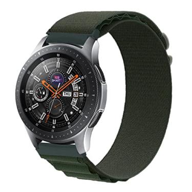 Imagem de Pulseira de Nylon Presilha Marca 123Smart Compativel com Watch 42mm / Gear Sport e Gear S2 R732 Marca 123Smart - Verde
