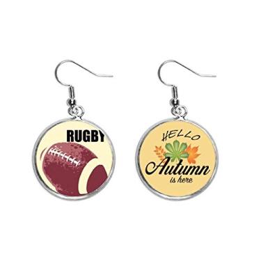 Imagem de Brinco Ball National Sports Racing Ear Pendente Folha Outono Joias