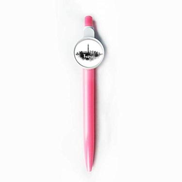 Imagem de Taipei Taiwan China Landmark Ink Ponta esferográfica azul retrátil caneta escrita papelaria