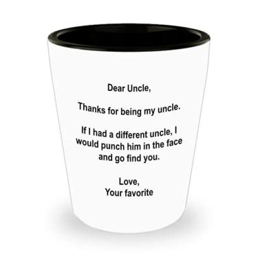 Imagem de Copo de shot Dear Uncle - Presentes para tio - Thanks for being my Uncle - Ideia de de Natal